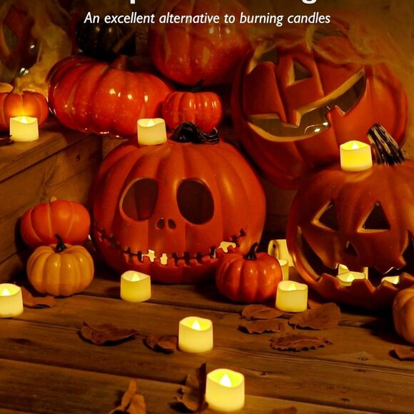 24-Pack Flameless LED Tea Lights Candles Battery Operated, 200+Hour Fake Electri - Picture 8 of 9